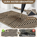 Front Door Mat Outside Entrance, Non Slip Rubber Backing, Trap Dirt and Moisture, Easy Clean Low Profile Welcome Floor Mats for Patio Porch Indoor Outdoor Entry Mat, 31x47 Inch, Brown by CozyNest Decor