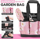 WORKPRO 5PCS Garden Tool Set, Aluminum Heavy Duty Gardening Tool Set with Garden Tool Bag, Outdoor Garden Hand Tools, Pink, Garden Gifts by GreenHaven Gardens