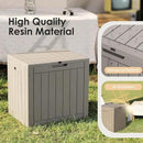 Vixzen 30 Gallon Resin Deck Box - Lockable Outdoor Storage for Patio Cushions, Garden Tools, Pool Supplies，Grey by CozyNest Decor