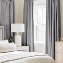 MIULEE Linen Texture Curtains for Bedroom Solid 100% Blackout Thermal Insulated Grey Curtains Grommet Room Darkening Curtains/Draperies Luxury Decor for Living Room Nursery 52x120 Inch (2 Panels) by TinyTreasures Baby Boutique