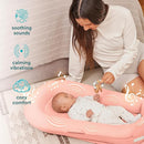 MyBaby 3-in-1 Calming Baby Cushion, Soothing Comfort for Newborns & Infants, Snuggling Sensation, Sound and Vibration, Designed for Safety, Rechargeable & Machine-Washable, by Homedics, Coral by TinyTreasures Baby Boutique