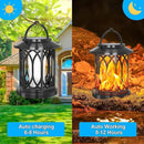 Solar Hanging Lanterns Outdoor, Flickering Flames Outdoor Solar Lights Hanging Lanterns Waterproof Decoration Lighting for Table, Garden, Patio, Tree (4 Pack) by CozyNest Decor