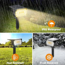 LANSOW Solar Spot Lights Outdoor, [8 Pack/76 LED] 2-in-1 Solar Landscape Spotlights, 3 Modes IP65 Waterproof Dusk to Dawn Solar Powered Flood Wall Lights for Outside Yard Garden Pathway(Warm White) by CozyNest Decor