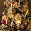 DRomance Christmas Tree Flameless Taper Candle Lights Battery Operated with 10-Key Remote and Timer, 30 Pack Plastic 3D Wick Flickering LED Taper Candles Multi-Using Home Garden Holiday Decor 3.4" by GreenHaven Gardens