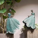 Guichifun Fairy Statue Collection Home Decoration - Leaf Angel Girls Resin Home Decor for Outside or Inside Rustic Garden Outdoor Yard Decorations Figurines Gift 14.25 x 9 x 20.25 Inch by GreenHaven Gardens