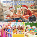 Temodu Kids Camera, Best Birthday Festival Toys Gifts for Girls Boys Age 3 4 5 6 7 8 9 10 11 12 Year Old, Digital Camera for Kids with Video, Toy Camera Toddler Camera for Girls with 32GB Card - Black by TinyTreasures Baby Boutique
