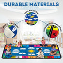 Genki - Classroom Rug for Kids - Education Classroom Carpet for Children - Colorful Seating Area - Large Elementary Classroom Rugs - Kids Seating for School Playroom | 6'6"x12' by TinyTreasures Baby Boutique
