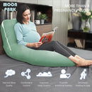 MOON PARK Pregnancy Pillows for Sleeping - U Shaped Full Body Maternity Pillow with Removable Cover - Support for Back, Legs, Belly, HIPS - 57 Inch - Green - Cooling Cover by TinyTreasures Baby Boutique