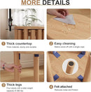 Stackable Stools Set of 4,4-in-1 Wood Stool,Round Wooden Stools with Anti-Slip Foot Pads for Kitchen,Bedroom,Living Room,Bar,No Assembly Required Durable and Space-Saving Design,18 inch (Natural) by CozyNest Decor
