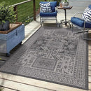 Keen Home Design Terrace Outdoor Area Rug - 5x8 Washable Indoor/Outdoor Rug for Patio, Kitchen, Balcony, Beach, Garden, Deck and Porch, Size: 5'3"x7'7"