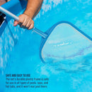 U.S. Pool Supply Pool Skimmer Net with Pole, Handheld Ultra Fine Mesh Pool Skimmer Net - Hand Held Spa, Hot Tub, Pond Cleaning - 17" Pole, Leaf Netting, Scoop Skim Leaves & Debris, Clean Water Surface by GreenHaven Gardens