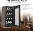 Wine Cooler Refrigerator 18 Bottles, Small Wine Fridge Mini Wine Fridge Countertop with Glass Door Wine Cellars for Red Wine, Champagne, Dry White Wine, Sparkling Wines by CozyNest Decor