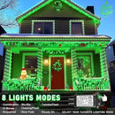 66FT 200 LED Rope Lights for Outside, St. Patrick Day Fairy String Lights with Waterproof 8 Modes, Flexible and Connectable Plug in Twinkle Lights for Indoor Patio Pool Party Holiday Decor, Green by GreenHaven Gardens