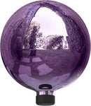 Alpine Corporation 10" Diameter Indoor/Outdoor Glass Gazing Globe Festive Yard Décor, Purple by GreenHaven Gardens