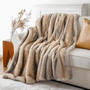 BATTILO HOME Luxury Faux Fur Throw Blanket, Soft Cozy Mink Fur Blanket for Couch, Sofa, Chair, Bed, Thick Warm Fall Fur Throw Blankets, 50"x60" by CozyNest Decor