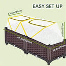 47.2" *14.6" *13.4" Foldable Garden Row Accelerator Plants Cover for Raised Garden Bed, Mini Greenhouse Cover with Two Air Hole and Breathable Mesh, Frost Cover for plant Vegetable Seedling Protector by GreenHaven Gardens