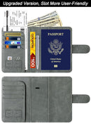 Passport Holder Cover Wallet Travel Essentials Leather Rfid Blocking Case Vacation Luggage Must Haves Travel Accessories for Men Women (120