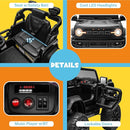 ENYOPRO 12V Licensed Ford Bronco Raptor Ride On Truck Car for Kids, Electric Play Car Ride-On Toy w/Parent Remote Control, 4-Wheel Suspension, Bluetooth Music, LED Lights, Ideal Kids Car Gift (Black) by TinyTreasures Baby Boutique