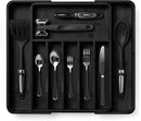 SMIRLY Silverware Drawer Organizer – Bamboo Kitchen Drawer Organizer, Adjustable Utensil Holder and Cutlery Tray, Drawer Dividers for Flatware and Kitchen Utensils by CozyNest Decor