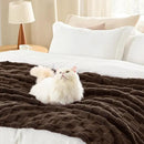 Bedsure GentleSoft Blankets Queen Size for Bed - Super Soft Cozy Blanket for Women Men Girls, Large Fuzzy Fleece Throw for Bedroom Decor, Dark Brown, 90x90 Inches by CozyNest Decor