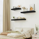 Heimlove 12" Deep Floating Shelves Black,Over Toilet Long Wall Mounted Modern Farmhouse 36 inches,Wall Shelves with Invisible Brackets for Bedroom, Bathroom, Living Room, Kitchen, Set of 1 by CozyNest Decor