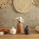 Ceramic Vase Set of 3 Decorative Vase for Home Decor Modern Farmhouse Decor Pottery Neutral Vases for Living Room Bathroom Table Mantel Fireplace Entryway Shelf (02-Brown) by GreenHaven Gardens