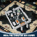 Warmtree 38 Pcs Graveyard Terrain Miniatures Set, Halloween Miniature Tombstones Figurine Mini Resin Tombstones for Diorama Supplies Miniature Graveyard Scene DIY Crafts Outdoor Decorations by CozyNest Decor