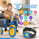 Smart Watch for Kids No Phone Needed, Tempered Glass Fitness Tracker Boy Teens with 19 Sport Modes, Pedometer, Sleep Monitor, Kids Watch Birthday Gifts Toy Gift for Girls Boys 6-16 (Black) by TinyTreasures Baby Boutique