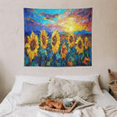 yowecso Sunflower Tapestry Sunset Flower Field Tapestry Wall Hanging for Bedroom Sunflower Tapestries Aesthetic Wall Decor for Home Dorm Living Room 50"x60" by CozyNest Decor