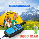 Wishouse Walkie Talkies for Kids Rechargeable Long Range,4 5 6 7 8 Year Old Boy Girl Birthday Gift,Camping Games Cool Toys Ideas for Children with 6000mAh Batteries,Flashlight,Lanyard,2 Pack Green by TinyTreasures Baby Boutique