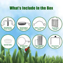 yosager Premium Bird Feeding Station Kit, 77" x 19" Birds Feeder Pole, Deluxe Multi Feeder Hanging Kit with Metal Suet and Bird Bath for Wild Birds Watching, Birdfeeder and Planter Hanger by GreenHaven Gardens