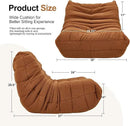 Bean Bag Chairs for Adults Giant Bean Bag Chair Memory Foam BeanBag Chair Big Bean Bag Sofa with Filler Faux Fur Fireside Beanbags Lazy Sofa for Living Room Bedroom Dorm Office (Brown Teddy) by CozyNest Decor