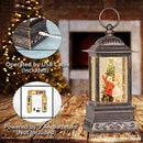 Christmas Snow Globe Nutcracker Lantern, Glitter Lighted Christmas Decorations for Home with Music, Light Up Snowglobe Christmas Décor by CozyNest Decor
