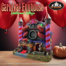 Carnival Funhouse Clown Theme Spooky Halloween Village Multi-Color LED Lights, Motion and Music 9.25" x 5.75" x 9.5" by CozyNest Decor