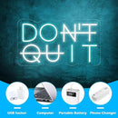 Don't Quit LED Neon Sign for Wall Decor, DO IT Neon Lights Party Decorations, USB Powered Switch LED Neon Lights Adjustable for Office, Gym, Man Cave, Gamer Room Decor by CozyNest Decor