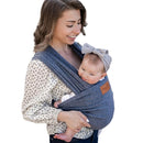 Baby Wrap Carrier - Premium Cotton Baby Carrier Wrap for Newborn to Toddler- Infant Carrier- Baby Holder One Size Fits All with Front Pocket (Grey) by Max&so by TinyTreasures Baby Boutique