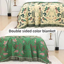 Boho Throw Blanket for Bed, 100% Pure Cotton Ultra Soft Rustic Quilt, Farmhouse Decor Bed Blankets, All Season Rustic Throw for Sofa Couch Chair(80''x 90'', Bird B) by CozyNest Decor