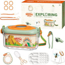 Bug Catcher for Kids Explorer Bug Catching Kit,Magnifying Glass, Tweezers, Whistle & Compass, Learning Guide, Insect Habitat, Outdoor Toys(3 Year +) (Kids Bug Catcher Set) by TinyTreasures Baby Boutique