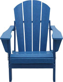 Westin Outdoors Laguna WO Home Outdoor Adirondack Folding Chair Lounger Seat Traditional Retro Home Furniture for Beach, Balcony, Backyard, Lawn, Patio, Pool, Deck, Garden (Pacific Blue) by GreenHaven Gardens