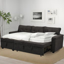 Naomi Home Transform Any Space: Sleeper Sectional Sofa with Convertible Sofa Bed & Inviting Chaise. Find Tranquil Comfort with Stress-Relieving Design & Durable Cushions - Espresso/Velvet by CozyNest Decor