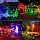 T-SUNUS Christmas Solar Spot Lights Outdoor Color Changing 4 Pack, IP65 Waterproof Solar Landscape Spotlights Garden Pond Lights, 2-in-1 RGB Lighting for Yard Pathway Driveway Walkway Tree Halloween by GreenHaven Gardens
