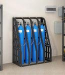 Vertical Bar Rack Standing Steel Vertical Long Parts Industrialized Large Capacity Storage Racks Rugged and Durable for Factories, Warehouses, Garages by CozyNest Decor