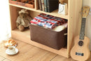 TheWarmHome Decorative Basket Rectangular Fabric Storage Bin Organizer Basket with Handles for Clothes Storage (Brown, Large-1Pack,15L*10.5W*8H) by TinyTreasures Baby Boutique