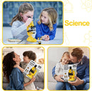 Little World Microscope for Kids, 100x 400x and 1200x Science Kits for Kids Age 5-7 Age 8-12, Microscope Beginner Kit with LED, Learning Resources Toys, Science Experiment STEM Kits, Yellow by TinyTreasures Baby Boutique