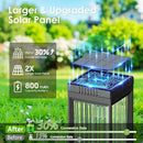 Solar Pathway Lights Outdoor, 6 Pack Upgraded Solar Lights Outdoor Waterproof, Bright Up to 15 Hrs Auto On/Off Garden Light for Yard Patio Lawn Path Walkway Driveway Outside Decor(Cool White) by CozyNest Decor