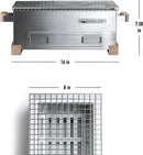 MG-168 Mini Yakitori Grill – Japanese Style Tabletop Charcoal Hibachi BBQ – Portable Binchotan Grill for Authentic Japanese Grilling – Perfect for Outdoor, Camping, or Home Use by GreenHaven Gardens