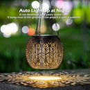 LeiDrail Hanging Solar Lanterns 2 Pack Solar Lanterns Outdoor Waterproof Garden Metal Decorative Light Patio Decor for Outside Yard Tree Tabletop Landscape by CozyNest Decor