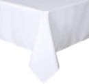 sancua Rectangle Tablecloth - 90 x 132 Inch - Water Resistant Spill Proof Washable Polyester Table Cloth, Decorative Fabric Table Cover for Dining Tables, Buffet Parties and Camping, White by CozyNest Decor