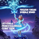 Bubble Machine for Kids, Automatic Electric Frozen Toys for Girls Princess Bubble Wand Maker Blower, Musical&Light Up Bubble Toys for Toddlers Outdoor, 3 4 5 6 7 8 Year Old Gifts by TinyTreasures Baby Boutique