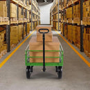 VEVOR 1200 Lbs Steel Garden Cart, Heavy Duty Pullable Garden Wagon Yard Cart, 2 in 1 Outdoor Metal Utility Wagon Yard Trailer with 13" All Terrain Tires, Mesh Removable Sides and 180°Rotating Handle by GreenHaven Gardens
